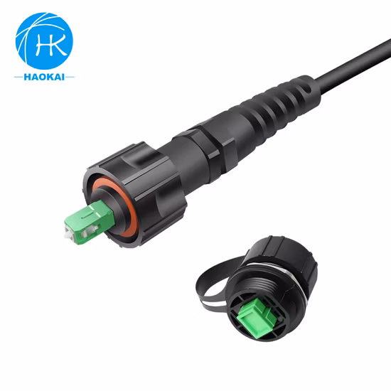 Waterproof IP67 Ftta 7.0mm Outdoor Fiber Optical Patch Cord with Odva Connector