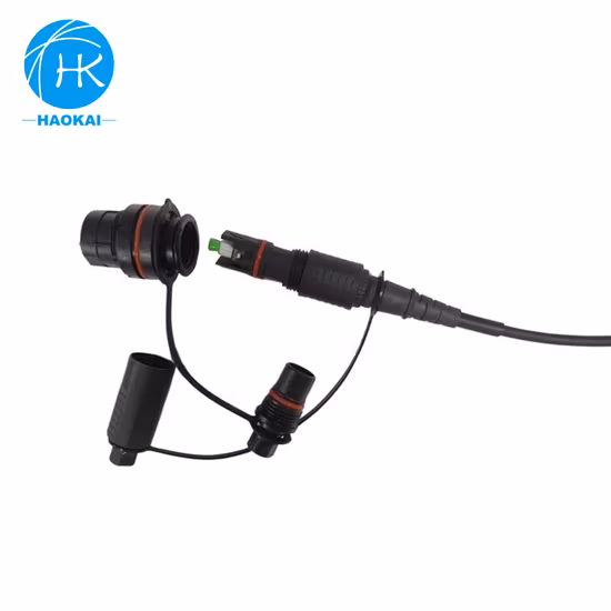 Odva 연결관을 가진 방수 IP67 Ftta 7.0mm 옥외 섬유 광학 접속 코드