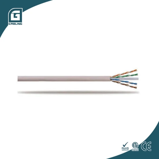 Gcabling UTP LAN Cat5e CAT6 CAT6A 컴퓨터 통신 케이블 꼬인 4 쌍 구리 솔리드 와이어 실내 데이터 CAT6 이더넷 네트워크 케이블